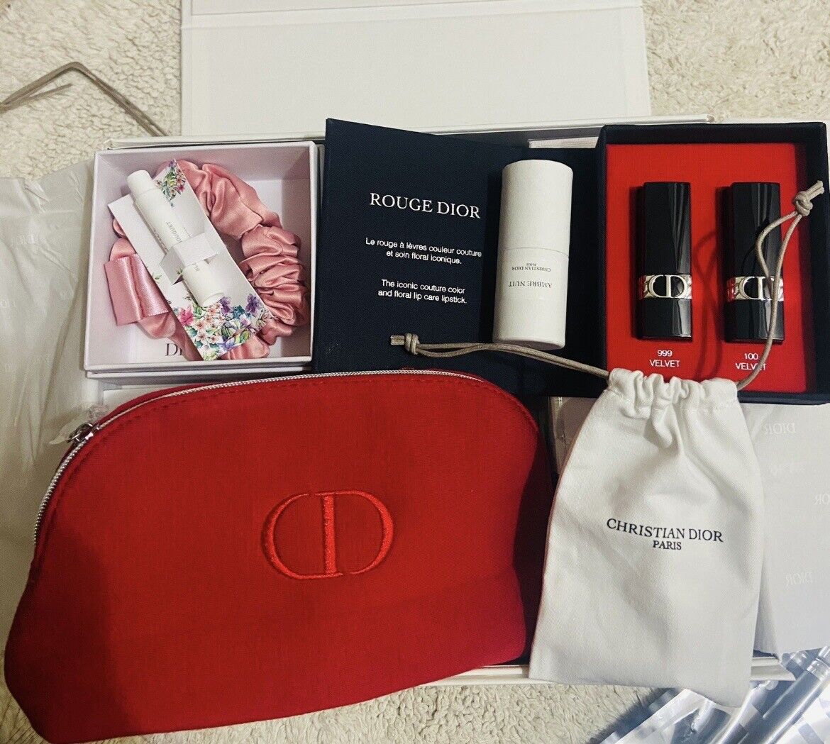 Dior makeup bag