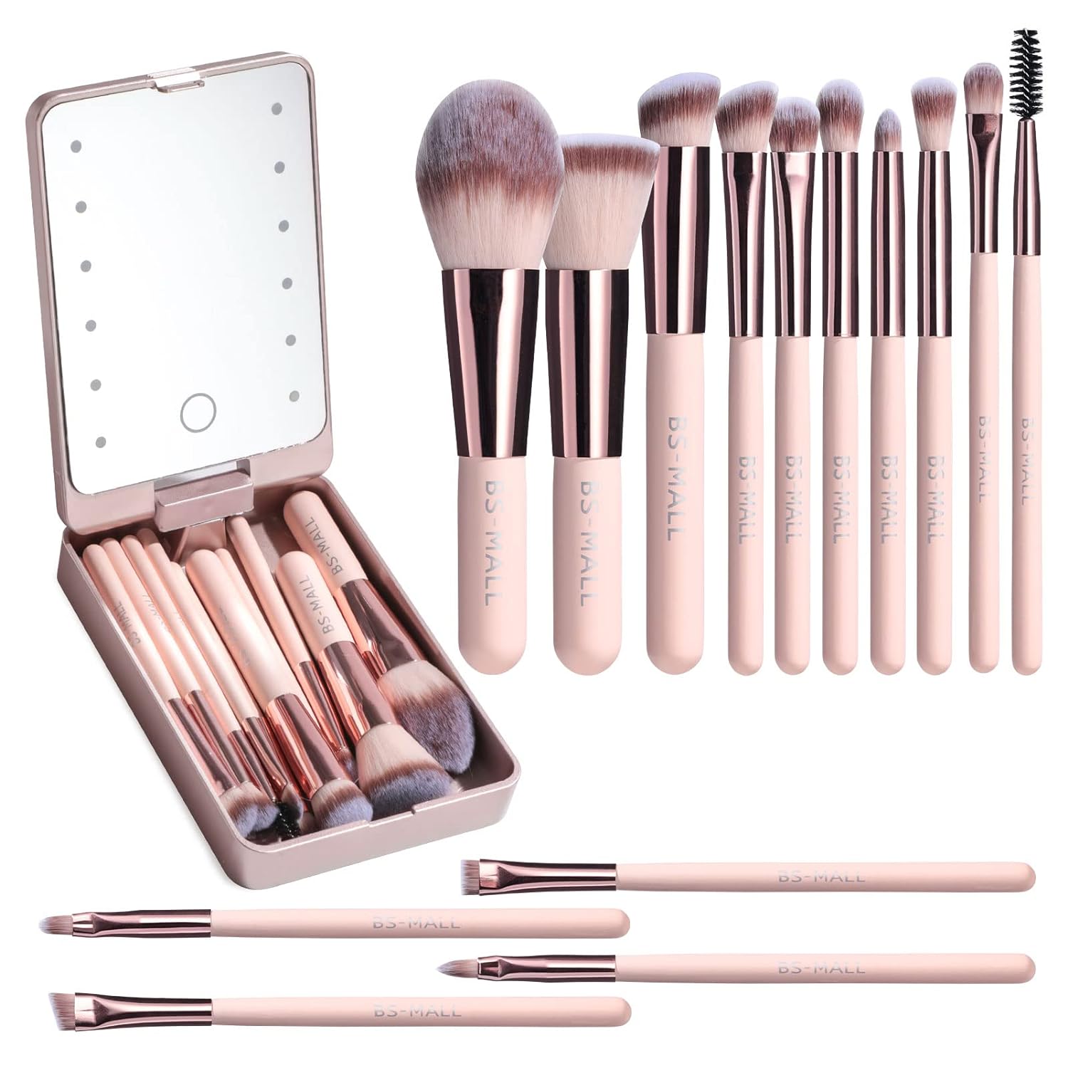 Travel Makeup Brushes Set